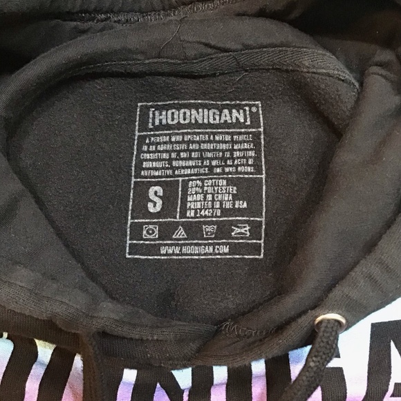 HOONIGAN CENSOR BAR KILL ALL TIRES FADE HOODIE - Picture 3 of 3